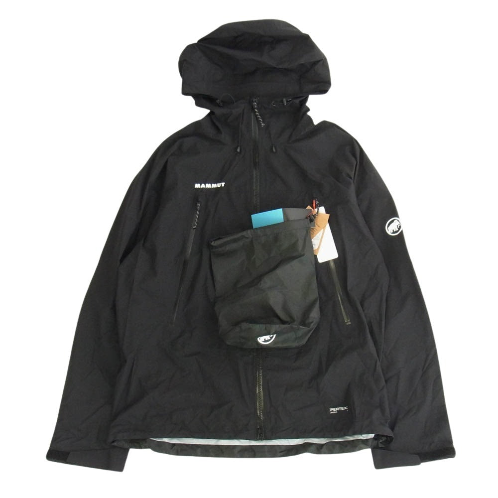 Mammut マムート 1010-31350 Masao Light Rain-Suit AF マサオ ライト レインスーツ ナイロンジャケット ナイロンパンツ ブラック系 XL【新古品】【未使用】【中古】