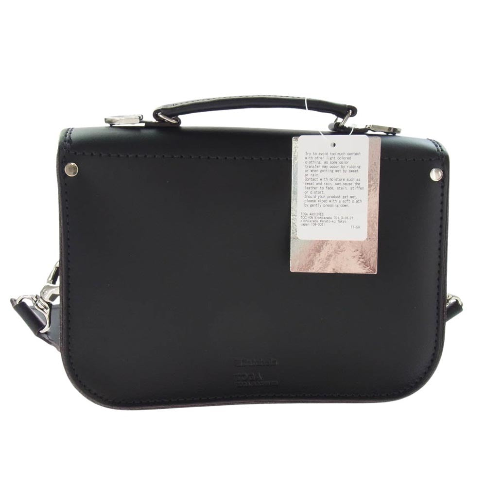 TOGA トーガ × ZATCHELS ザッチェルズ MIDI SATHEL サッチェル バッグ レザー ショルダーバッグ ブラック系【極上美品】【中古】