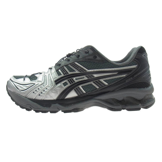asics アシックス 1201A922 × UNAFFECTED アンアフェクテッド GEL-KAYANO 14 ゲルカヤノ メッシュ ローカット スニーカー シルバー系 モスグリーン系 28cm【中古】