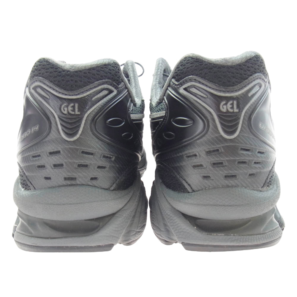 asics アシックス 1201A922 × UNAFFECTED アンアフェクテッド GEL-KAYANO 14 ゲルカヤノ メッシュ ローカット スニーカー シルバー系 モスグリーン系 28cm【中古】