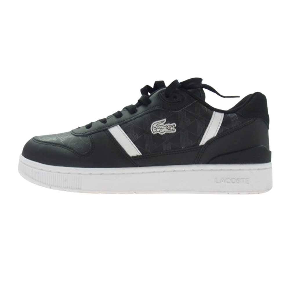 LACOSTE ラコステ T-CLIP SET 224 1 SMA コートシューズ レザー スニーカー ブラック系 27cm【中古】