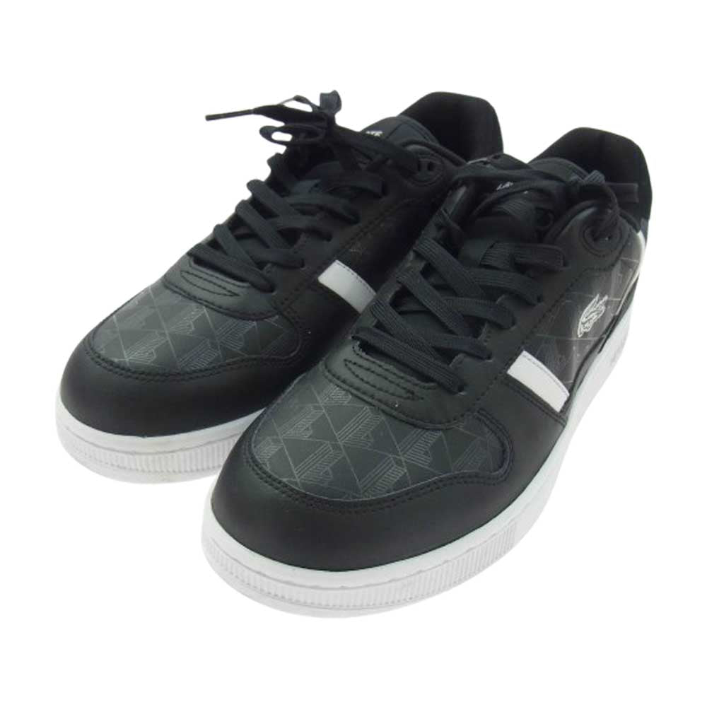LACOSTE ラコステ T-CLIP SET 224 1 SMA コートシューズ レザー スニーカー ブラック系 27cm【中古】
