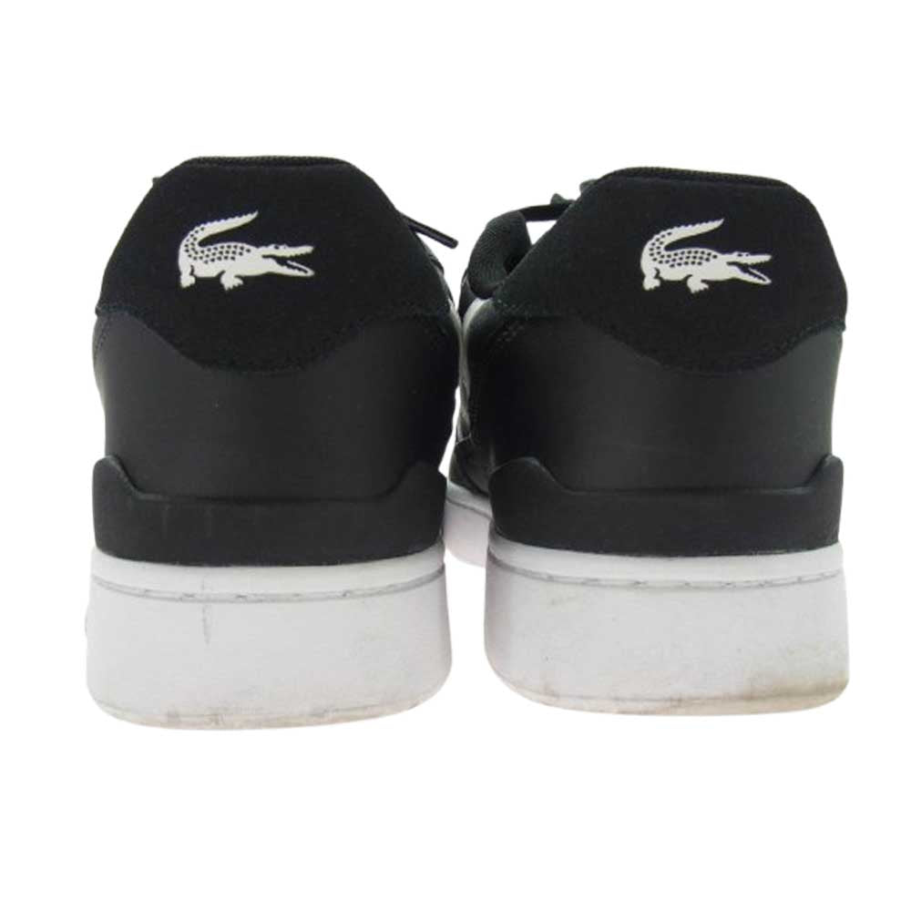 LACOSTE ラコステ T-CLIP SET 224 1 SMA コートシューズ レザー スニーカー ブラック系 27cm【中古】