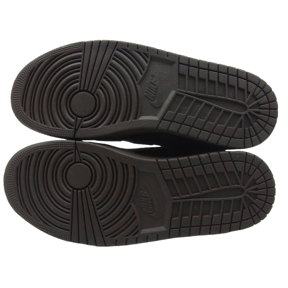 NIKE ナイキ DM7866-202 【フェイクバスターズ鑑定済】Travis Scott Air Jordan 1 Low OG SP Velvet Brown and Dark Mocha トラヴィススコット エアジョーダン1 ロー スニーカー ベルベットブラウン アンド ダークモカ 27cm【極上美品】【中古】