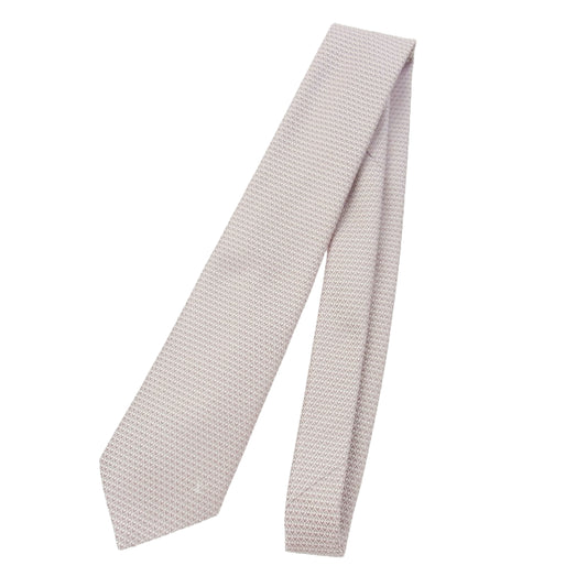 LOUIS VUITTON ルイ・ヴィトン シルク100％ ロゴ刺繍 ネクタイ ピンク系【中古】