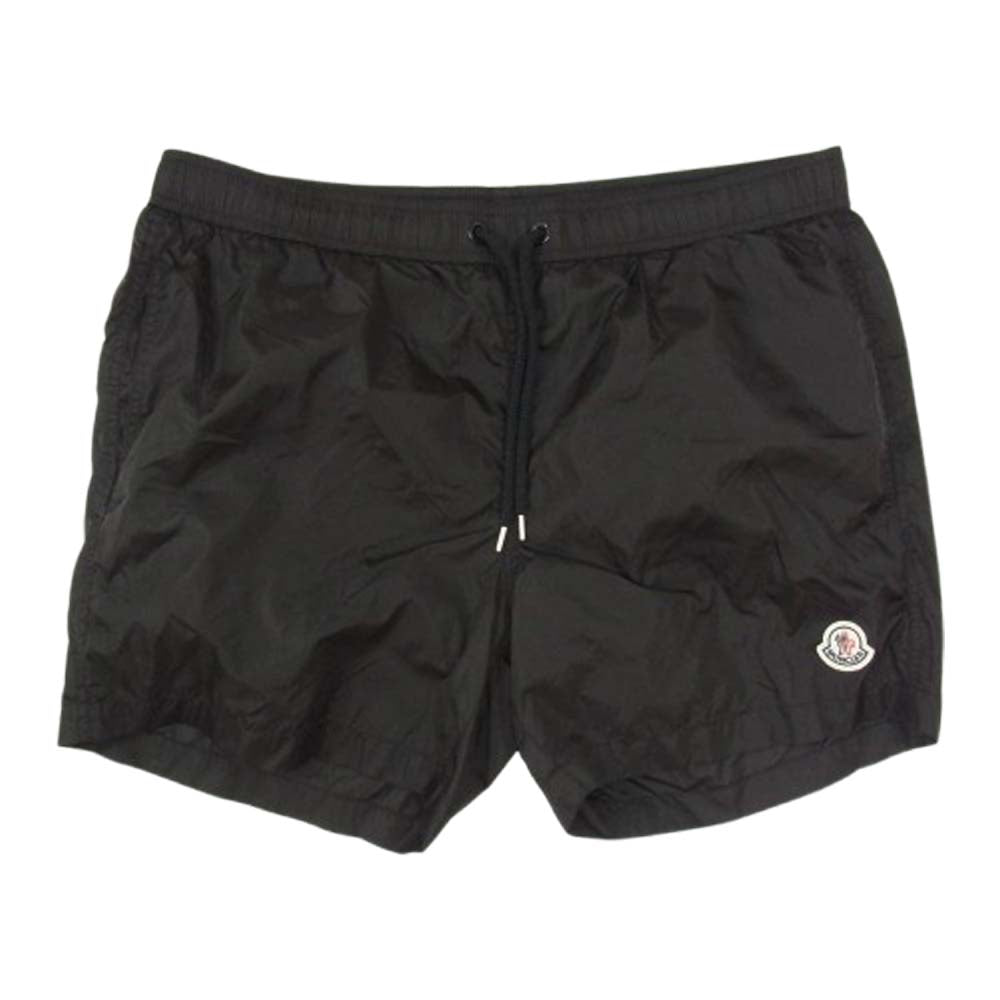 MONCLER モンクレール J10912C00004 53326 モンクレールジャパンタグ ロゴワッペン ナイロン ハーフパンツ ショーツ ブラック系 XL【中古】