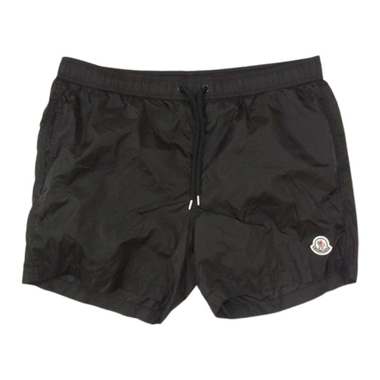 MONCLER モンクレール J10912C00004 53326 モンクレールジャパンタグ ロゴワッペン ナイロン ハーフパンツ ショーツ ブラック系 XL【中古】