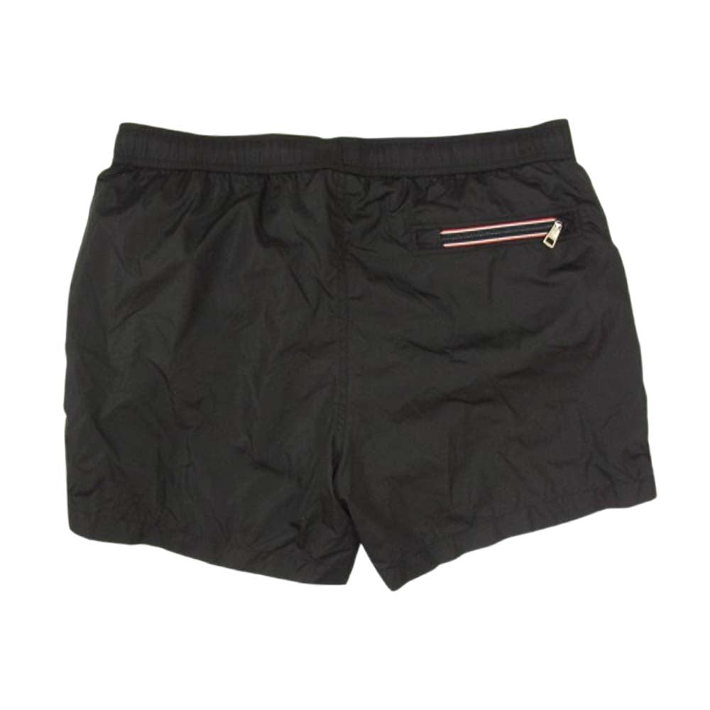 MONCLER モンクレール J10912C00004 53326 モンクレールジャパンタグ ロゴワッペン ナイロン ハーフパンツ ショーツ ブラック系 XL【中古】