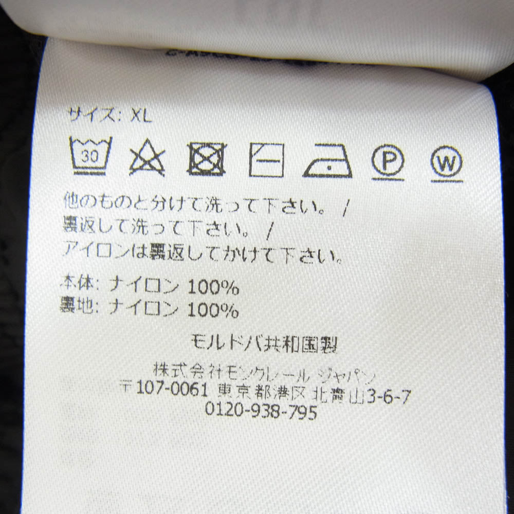 MONCLER モンクレール J10912C00004 53326 モンクレールジャパンタグ ロゴワッペン ナイロン ハーフパンツ ショーツ ブラック系 XL【中古】