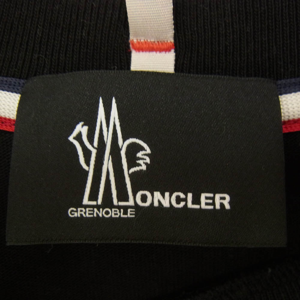 MONCLER モンクレール J20978C00002 83927 モンクレールジャパンタグ GRENOBLE グルーノーブス Tシャツ 半袖 カットソー ブラック系 XL【中古】