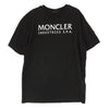 MONCLER モンクレール J20918C00014 89A17 モンクレールジャパンタグ フロントロゴプリント Tシャツ 半袖 ブラック系 XL【中古】