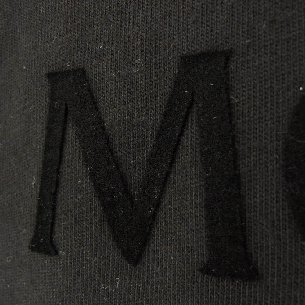 MONCLER モンクレール I10918C00064 8390T モンクレールジャパンタグ ベロアロゴ ワッペン付 Tシャツ 半袖 ブラック系 XL【中古】