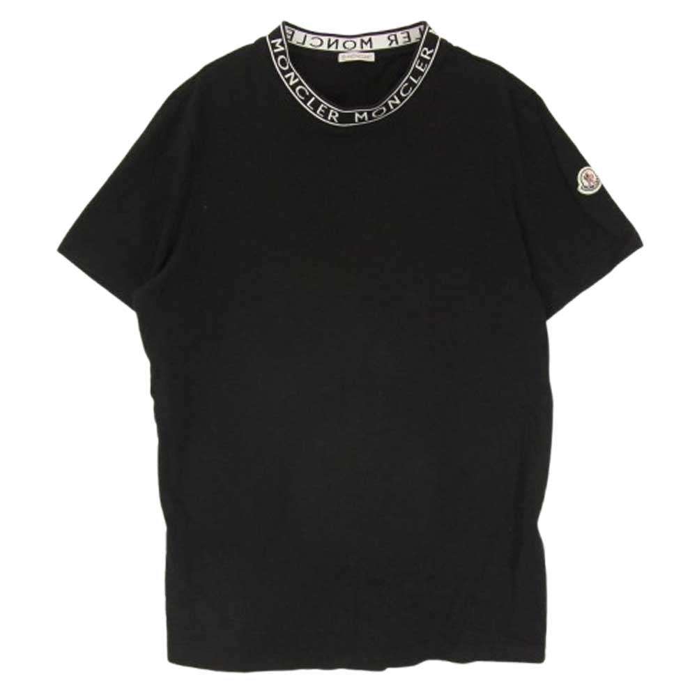 MONCLER モンクレール I10918C00012 8390T モンクレールジャパンタグ ネックロゴ Tシャツ 半袖 ブラック系 XL【中古】