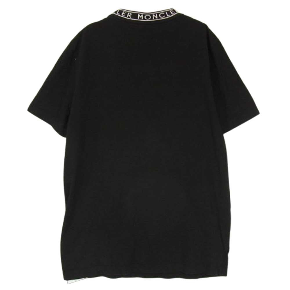 MONCLER モンクレール I10918C00012 8390T モンクレールジャパンタグ ネックロゴ Tシャツ 半袖 ブラック系 XL【中古】