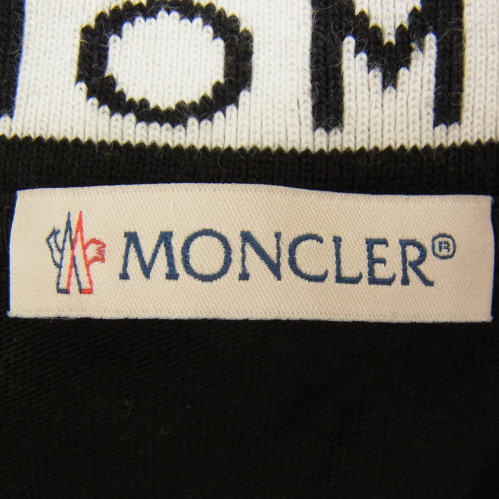 MONCLER モンクレール I10918C00012 8390T モンクレールジャパンタグ ネックロゴ Tシャツ 半袖 ブラック系 XL【中古】