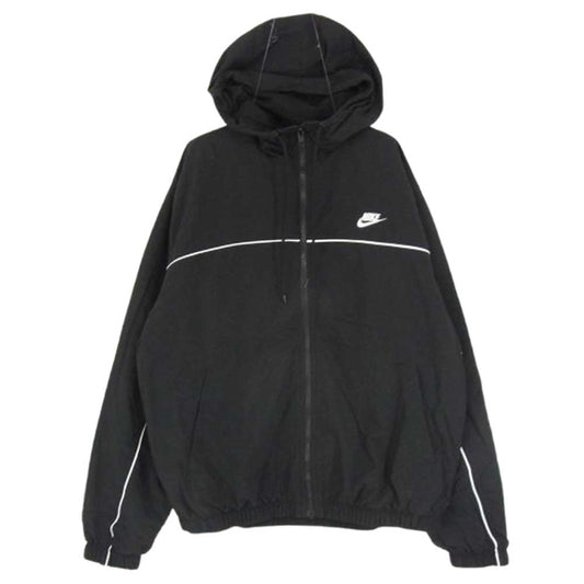 NIKE ナイキ HJ2013-010 AS CLUB ATHLETE フーディナイロン ジャケット ブラック系 M【中古】