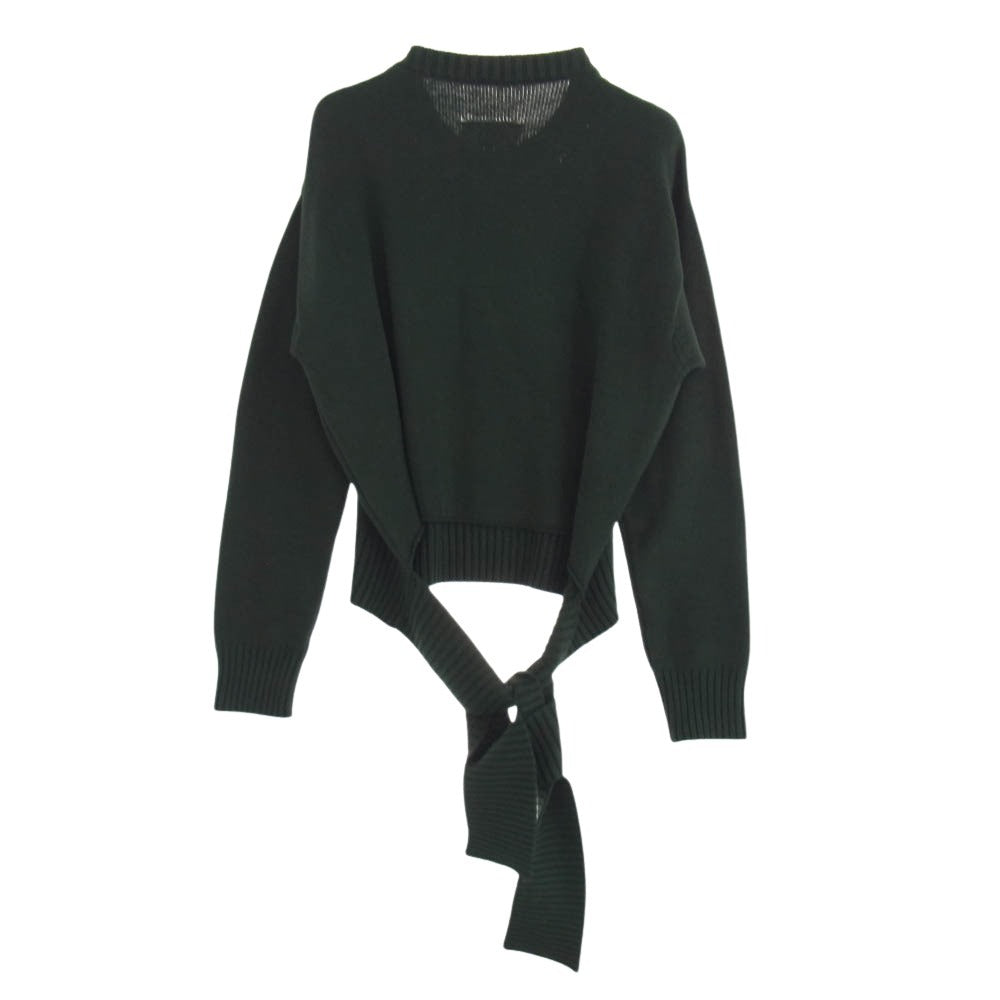 MAISON MARGIELA メゾンマルジェラ S32GP0208 MM6 Hem design knit ヘムデザイン ニット トップス グリーン系 M【中古】