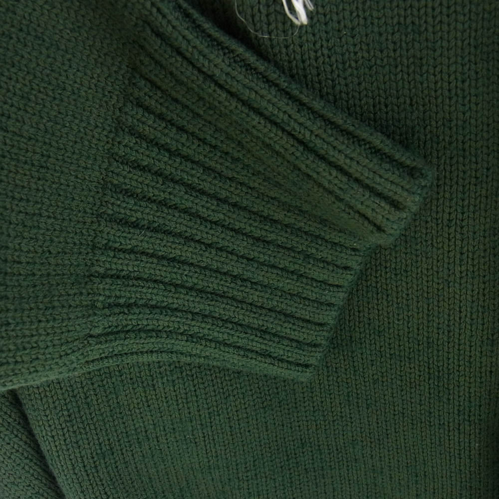 MAISON MARGIELA メゾンマルジェラ S32GP0208 MM6 Hem design knit ヘムデザイン ニット トップス グリーン系 M【中古】