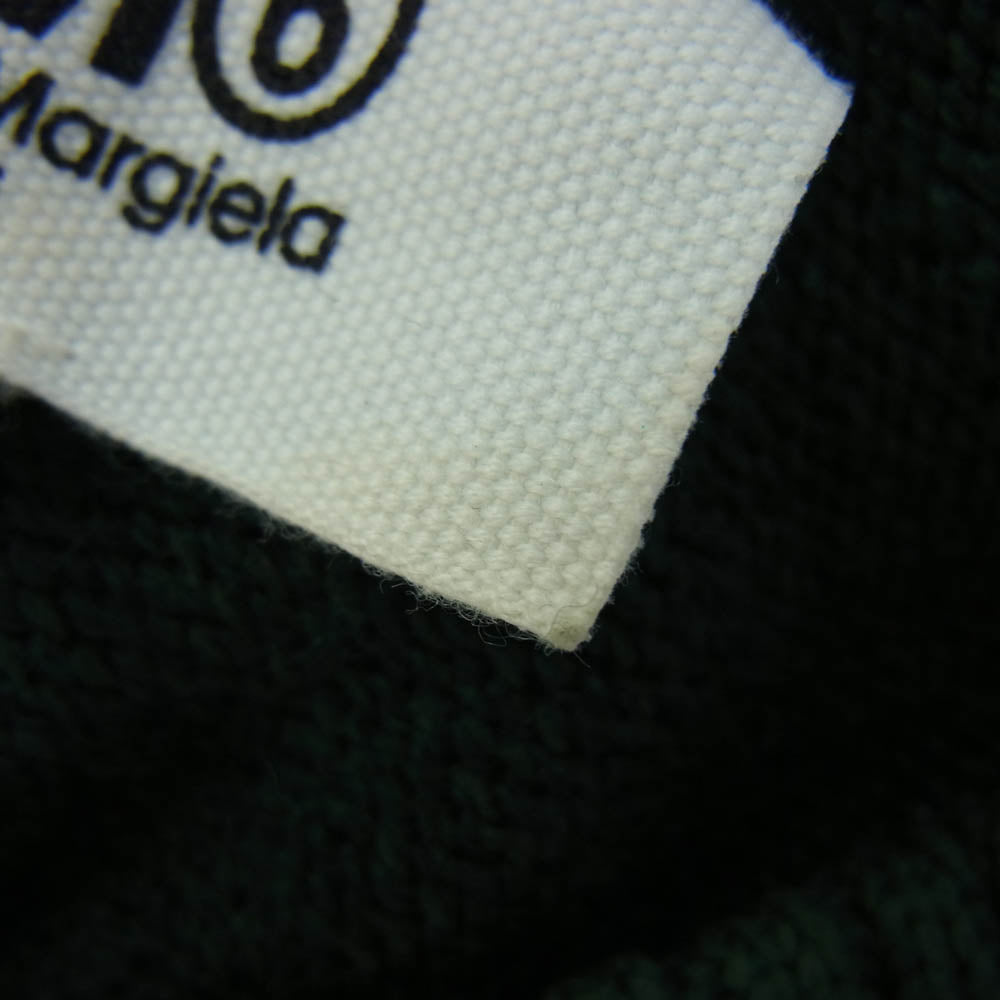 MAISON MARGIELA メゾンマルジェラ S32GP0208 MM6 Hem design knit ヘムデザイン ニット トップス グリーン系 M【中古】