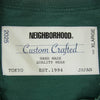 NEIGHBORHOOD ネイバーフッド 25SS 251OKNH-CSM04 SAVAGE CREWNECKーP サヴァージュ クルーネック ペイント ダメージ加工 カットソー グリーン系 XL【極上美品】【中古】