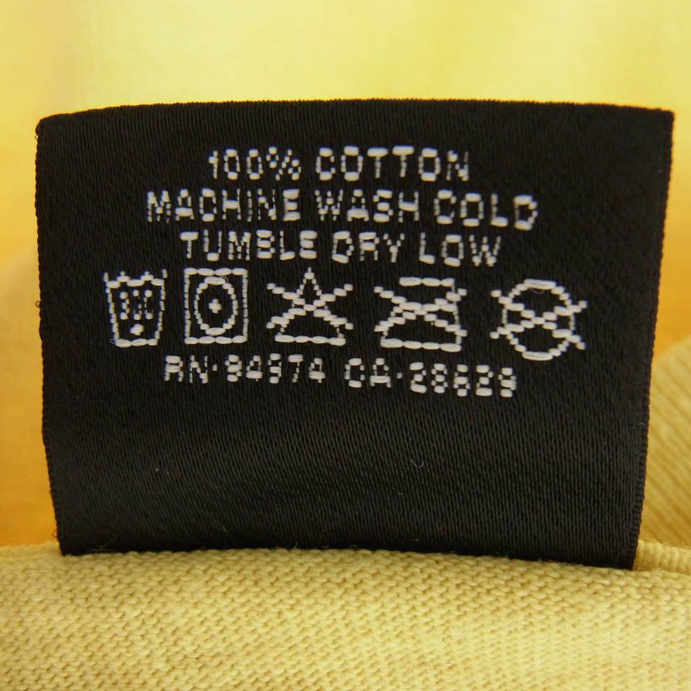 STUSSY ステューシー 8 Ball S/S Tee 8ボール 半袖 Tシャツ イエロー系 XL【中古】