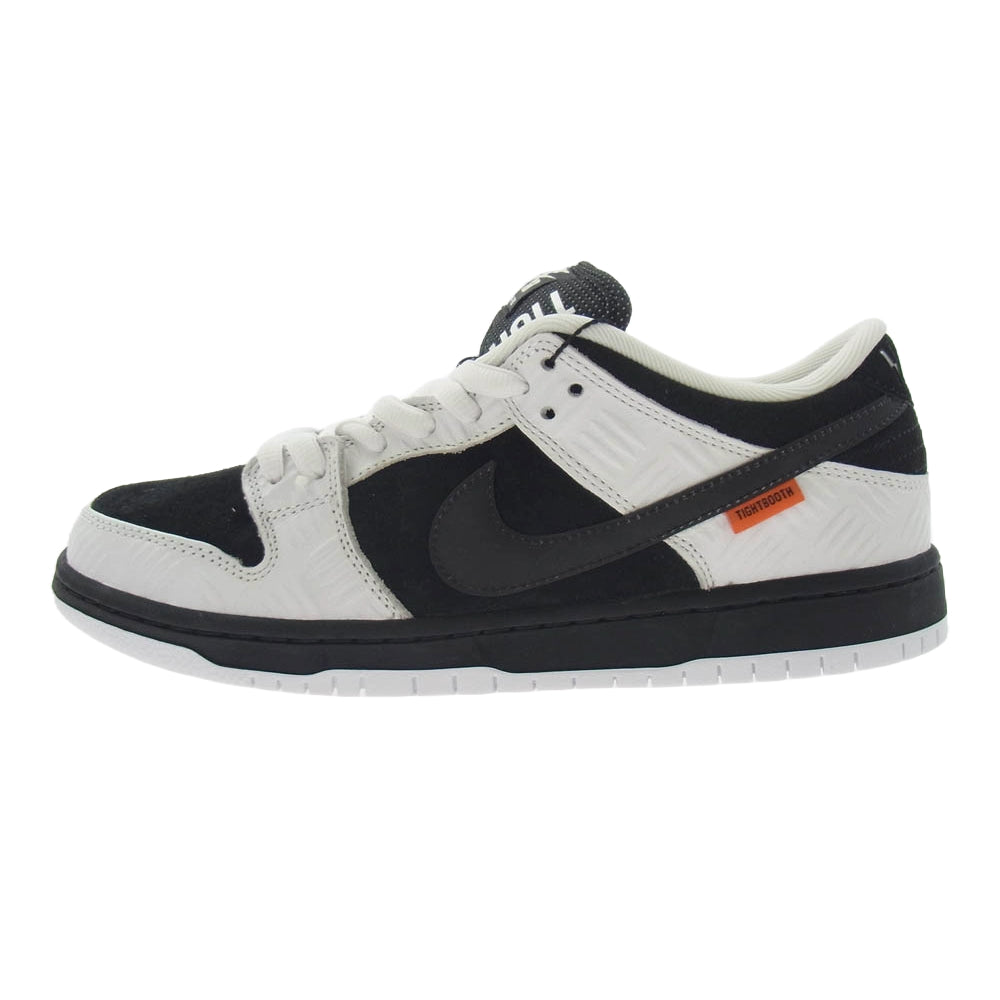NIKE ナイキ FD2629-100 TIGHTBOOTH タイトブース SB Dunk Low Pro QS Black and White SB ダンク ロー プロ QS ブラック アンド ホワイト スニーカー ブラック系 ホワイト系 27.5cm【極上美品】【中古】