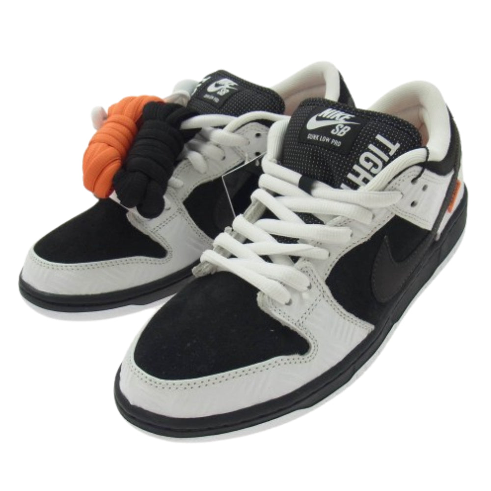NIKE ナイキ FD2629-100 TIGHTBOOTH タイトブース SB Dunk Low Pro QS Black and White SB ダンク ロー プロ QS ブラック アンド ホワイト スニーカー ブラック系 ホワイト系 27.5cm【極上美品】【中古】