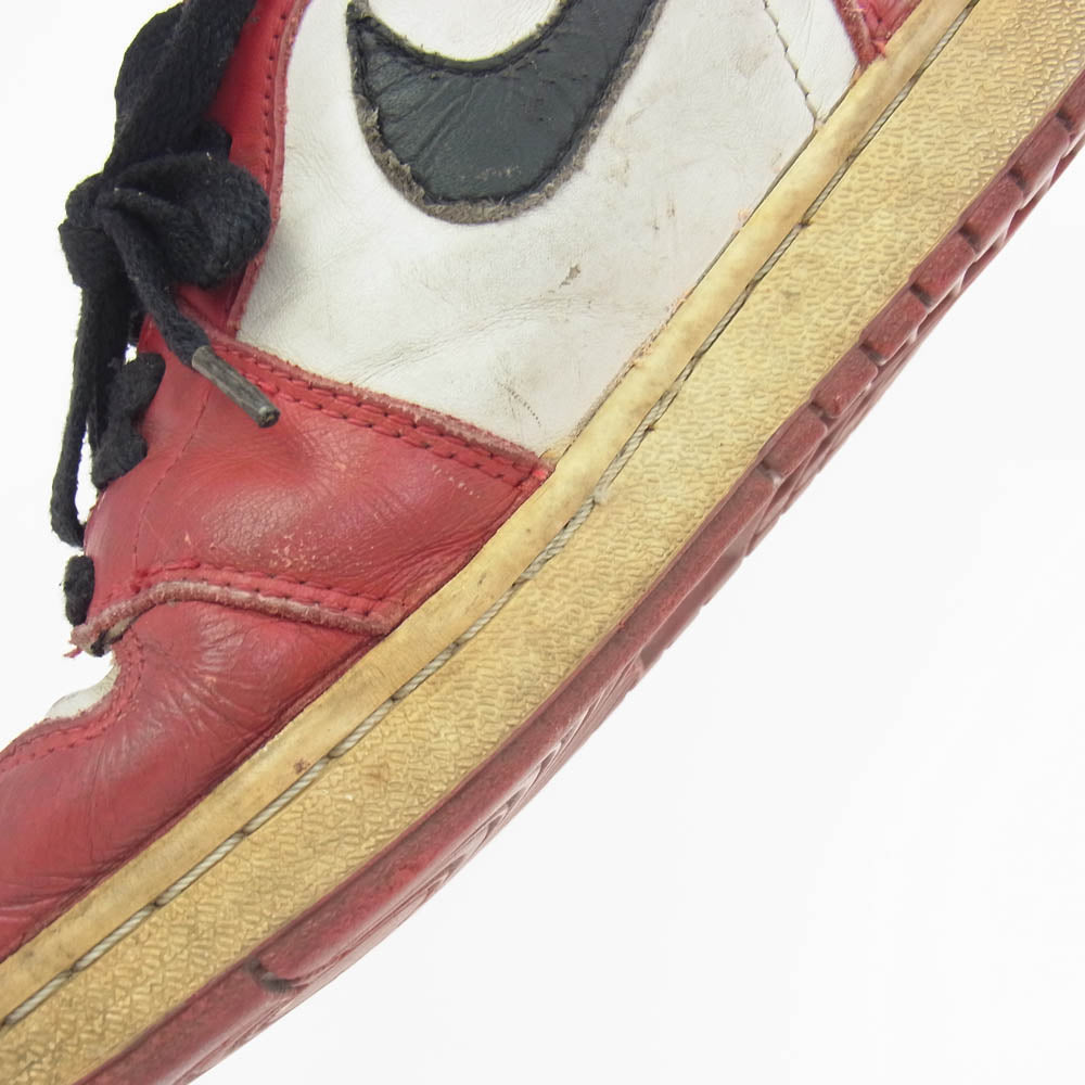 NIKE ナイキ 【観賞用】Air Jordan 1 Retro High Chicago 1994年製 AJ1 エアジョーダン 940810Y3 130207-101 ハイカット スニーカー レッド系 ブラック系 ホワイト系 27cm【中古】