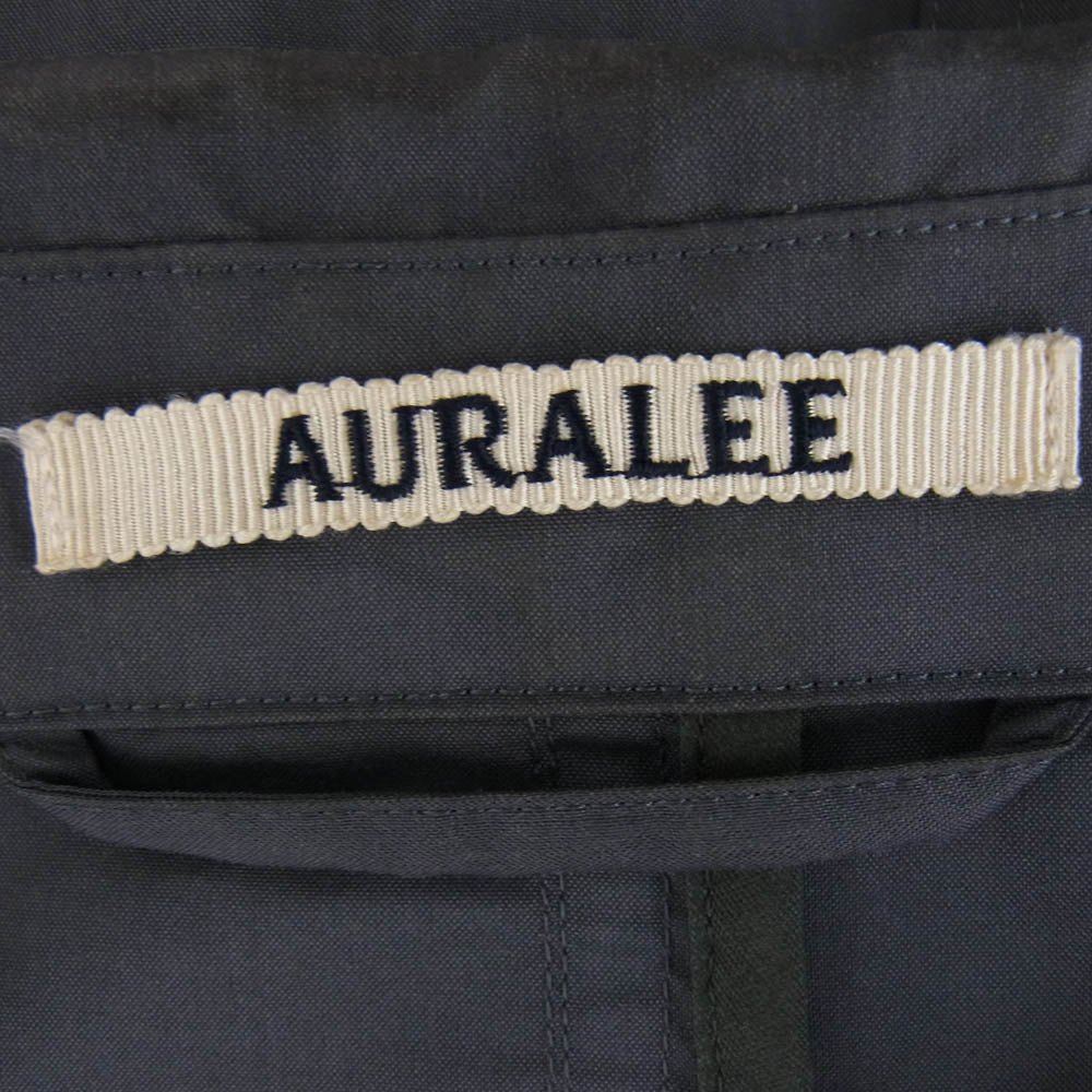 AURALEE オーラリー 19SS A95C01PW LIGHT FINX POLYESTER SOUTIEN COLLAR COAT ライト フィンクス ポリエステル ステンカラー コート グレー系 4【中古】