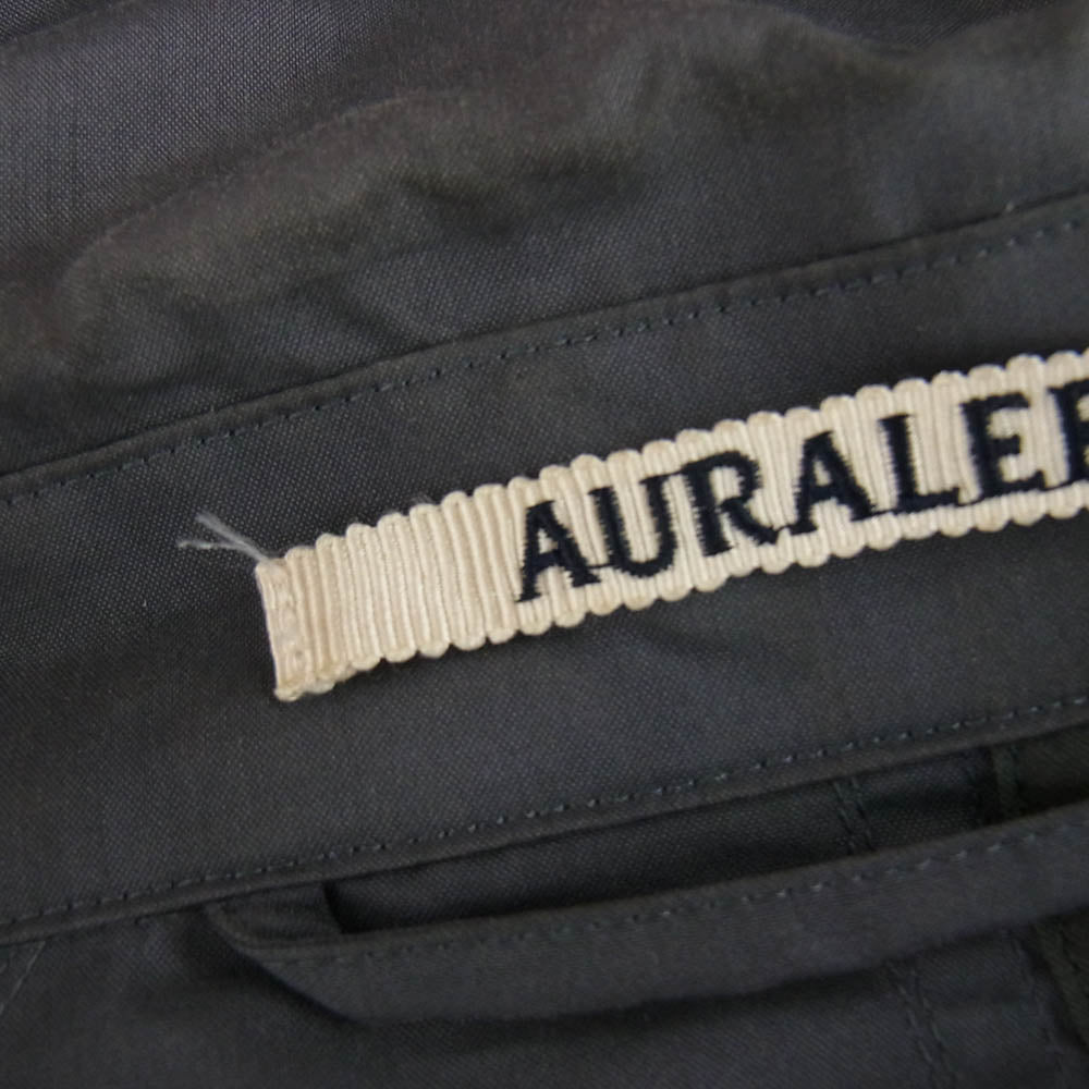 AURALEE オーラリー 19SS A95C01PW LIGHT FINX POLYESTER SOUTIEN COLLAR COAT ライト フィンクス ポリエステル ステンカラー コート グレー系 4【中古】