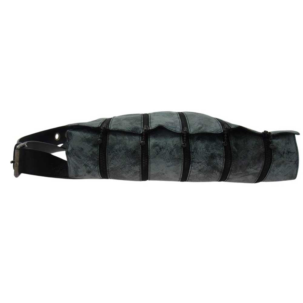 JEAN-PAUL GAULTIER ジャンポールゴルチエ 多重ジップ フラップ ショルダーバッグ ブラック系【中古】