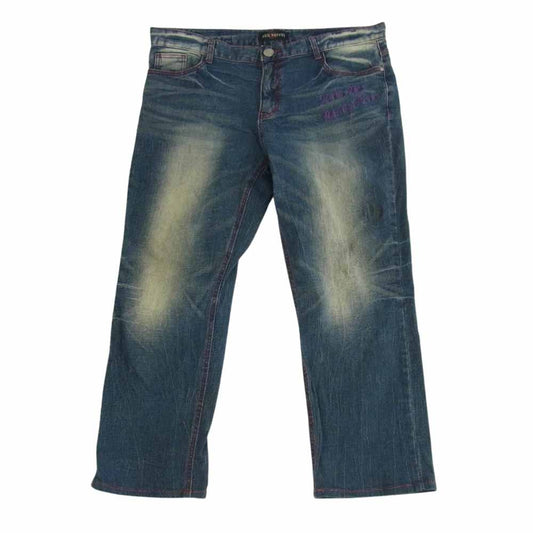 レッドペッパー BETTY BOOP ベティブープ 刺繍 デニムパンツ インディゴブルー系 36【中古】