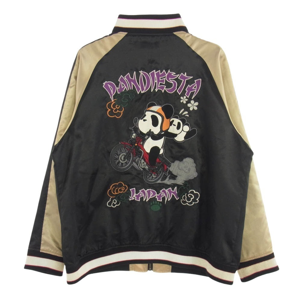 パンディエスタ ジャパン 561216-3 RIDER ライダー スカジャン スーベニアジャケット ブルゾン ブラック系 XXL【中古】