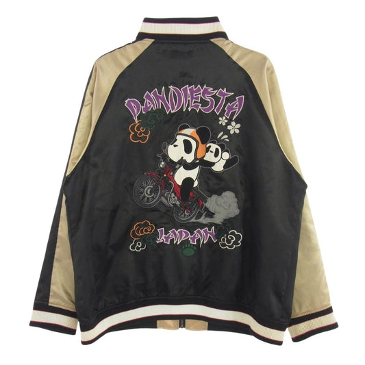 パンディエスタ ジャパン 561216-3 RIDER ライダー スカジャン スーベニアジャケット ブルゾン ブラック系 XXL【中古】