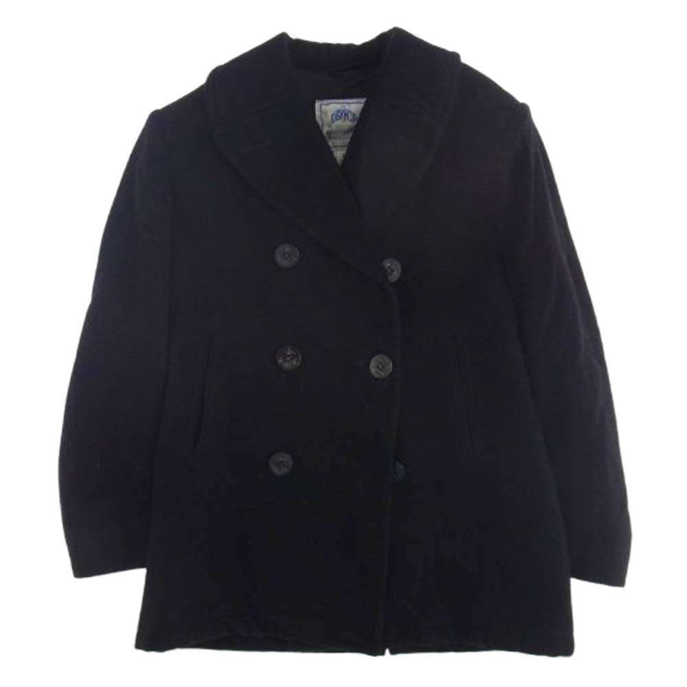 ミリタリー SPM1C1-10-D-1077 DSCP US.NAVY ウール Pコート ブラック系 40【中古】