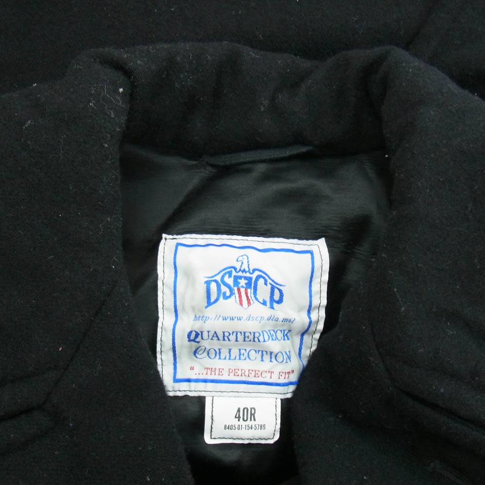 ミリタリー SPM1C1-10-D-1077 DSCP US.NAVY ウール Pコート ブラック系 40【中古】