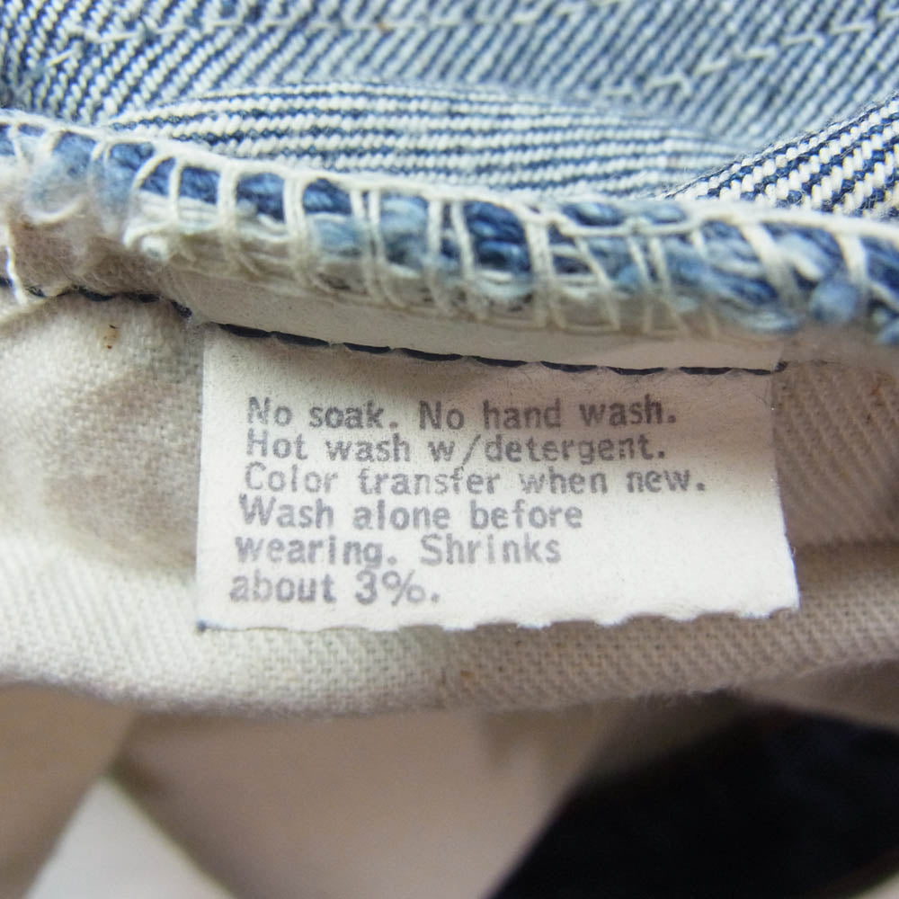 Levi's リーバイス 70s 646 オレンジタブ ボタン裏刻印542 ベルボトム デニム パンツ インディゴブルー系 W36L32【中古】