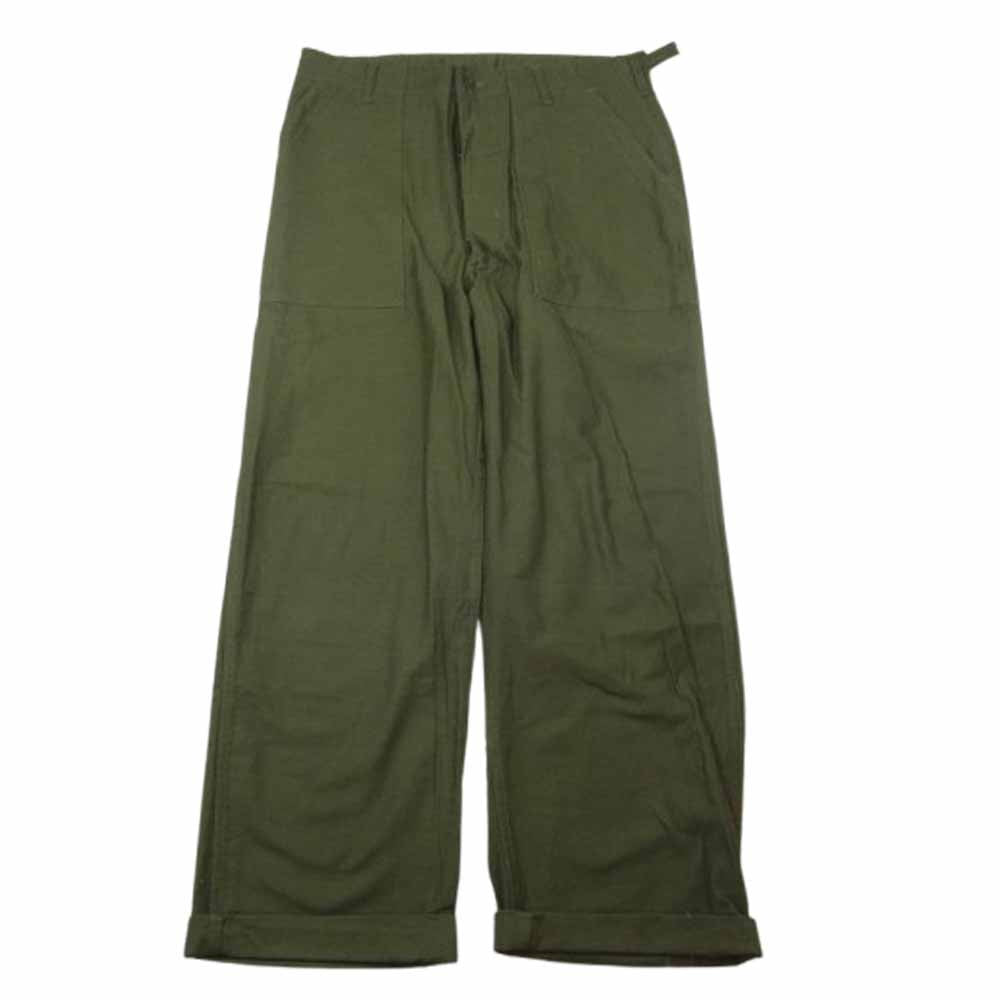 米軍 8405-222-1947 Trousers トラウザーズ ベイカー ミリタリー パンツ カーキ系【中古】
