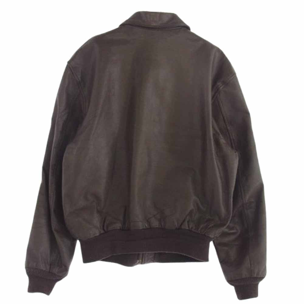 クーパー 80s～90s A-2 レザー フライトジャケット ブラウン系 40R【中古】