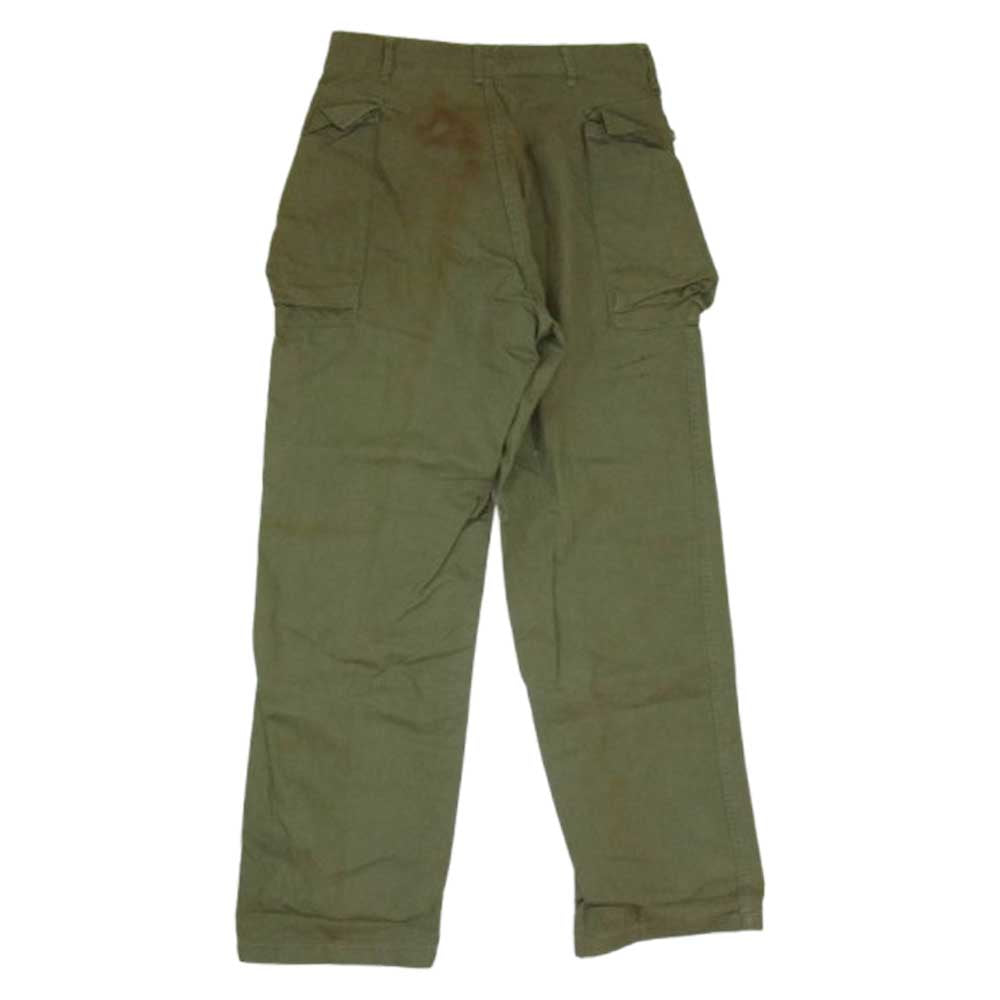 米軍 40s M-43 HBT ヘリンボーン カーゴ パンツ カーキ系 32【中古】