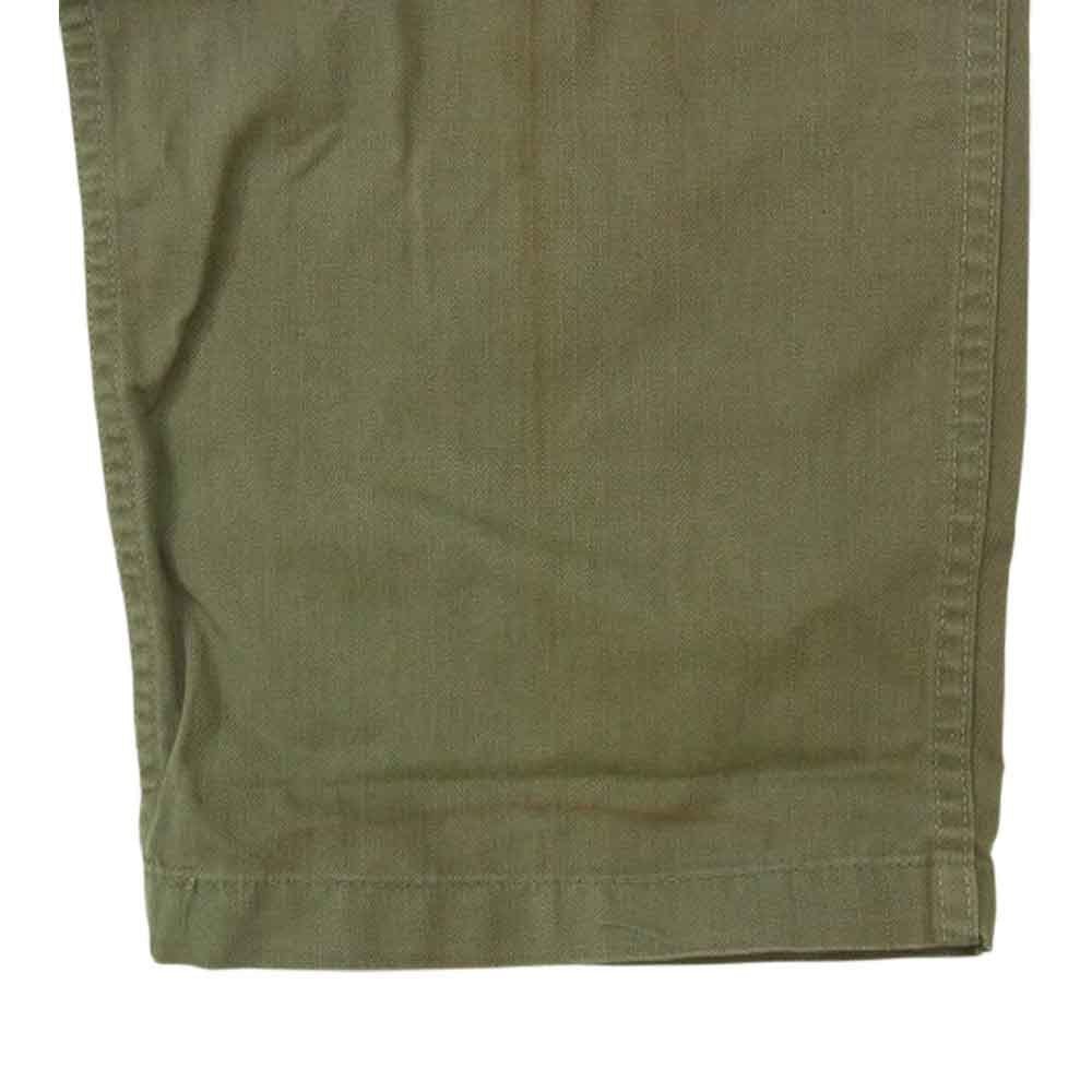 米軍 40s M-43 HBT ヘリンボーン カーゴ パンツ カーキ系 32【中古】