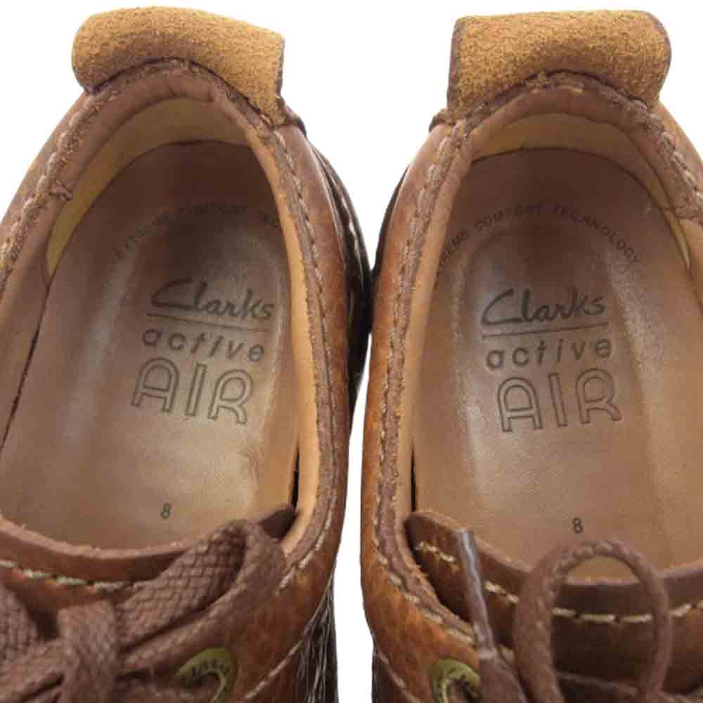 Clarks クラークス 509500679 SAFARI NATURE サファリネイチャー コンフォート レザー シューズ ブラウン系 8【中古】