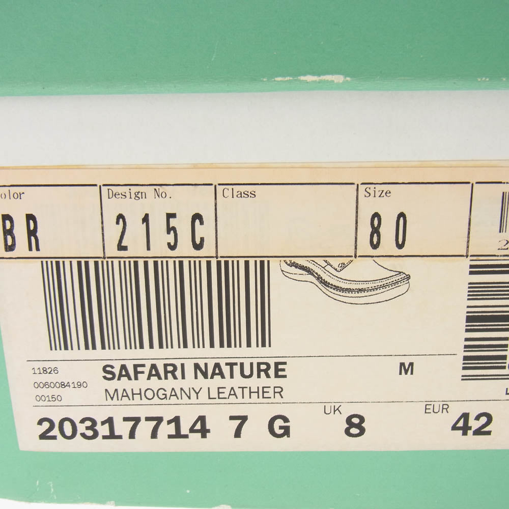 Clarks クラークス 509500679 SAFARI NATURE サファリネイチャー コンフォート レザー シューズ ブラウン系 8【中古】