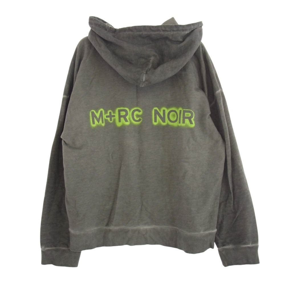 M＋RC NOIR マルシェノア STENCIL POPOVER HOODY ステンシルポップオーバーフーディ パーカー グレー系 L【中古】