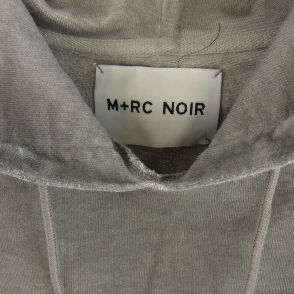 M＋RC NOIR マルシェノア STENCIL POPOVER HOODY ステンシルポップオーバーフーディ パーカー グレー系 L【中古】