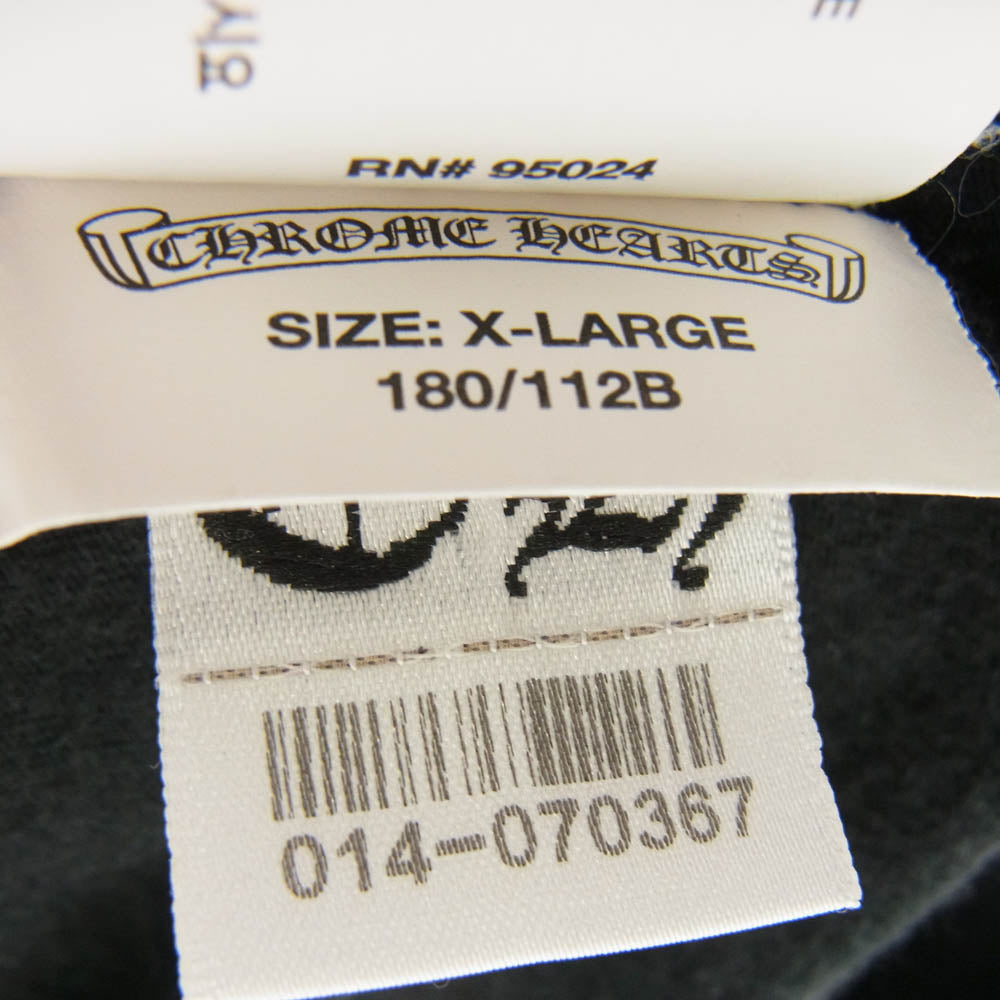 CHROME HEARTS クロムハーツ（原本無） Dagger S/S Tee ダガープリント Tシャツ 半袖カットソー ブラック系 XL【中古】