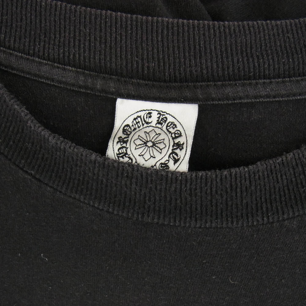 CHROME HEARTS クロムハーツ（原本無） × UNITED ARROWS ユナイデッドアローズ MADE IN USA POCKET TEE バックプリント Tシャツ 半袖カットソー ブラック系 L【中古】