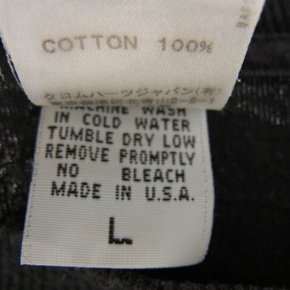 CHROME HEARTS クロムハーツ（原本無） × UNITED ARROWS ユナイデッドアローズ MADE IN USA POCKET TEE バックプリント Tシャツ 半袖カットソー ブラック系 L【中古】