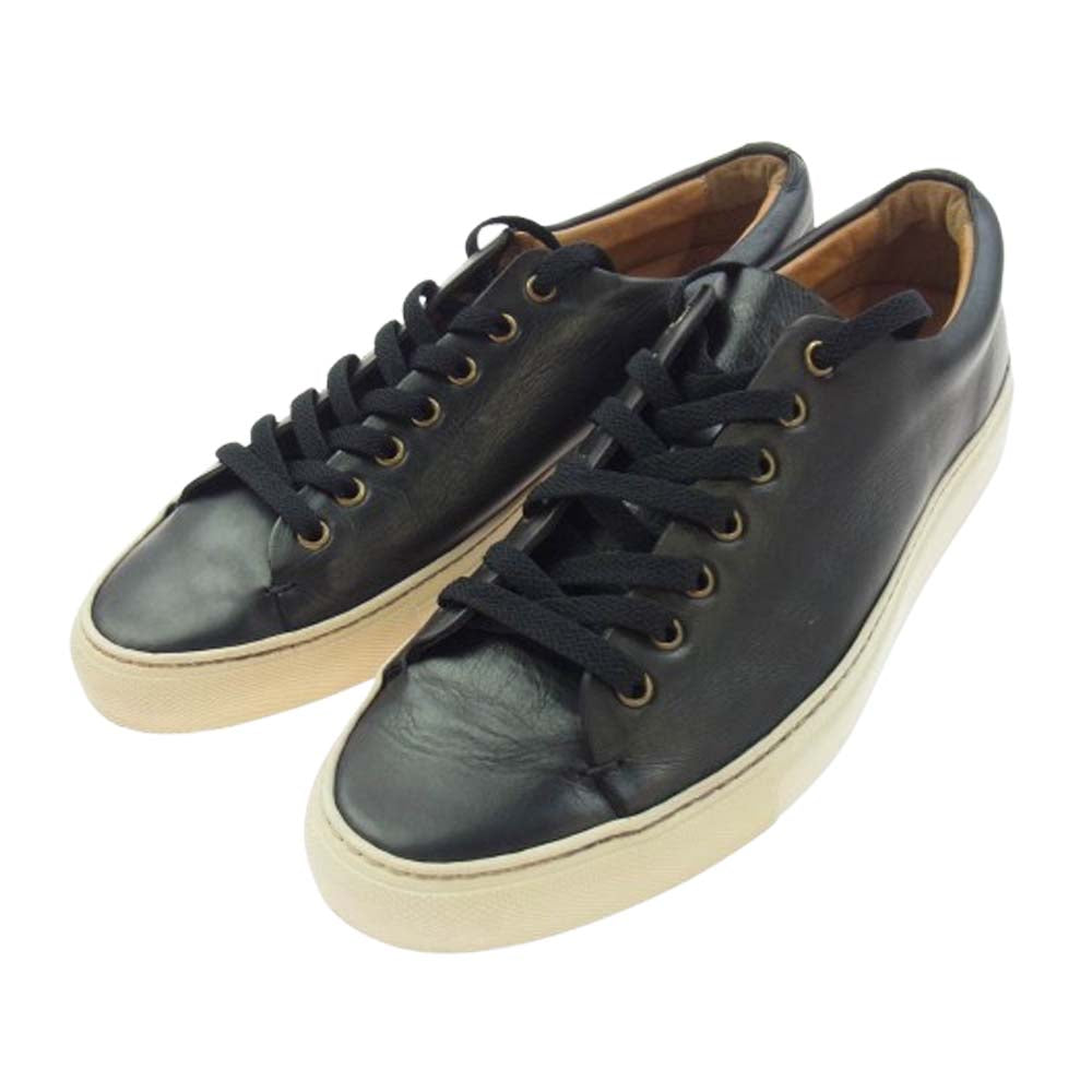 BUTTERO ブッテロ 555219-0002 TANINO タニーノ レザー ローカット スニーカー ブラック系 41【中古】