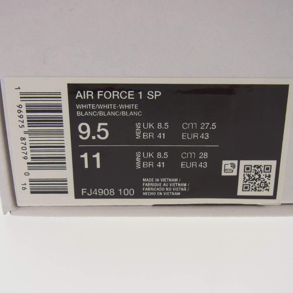 NIKE ナイキ FJ4908-100 1017 ALYX 9SM アリクス Air Force 1 Low エアフォース ローカット スニーカー ホワイト系 27.5cm【新古品】【未使用】【中古】